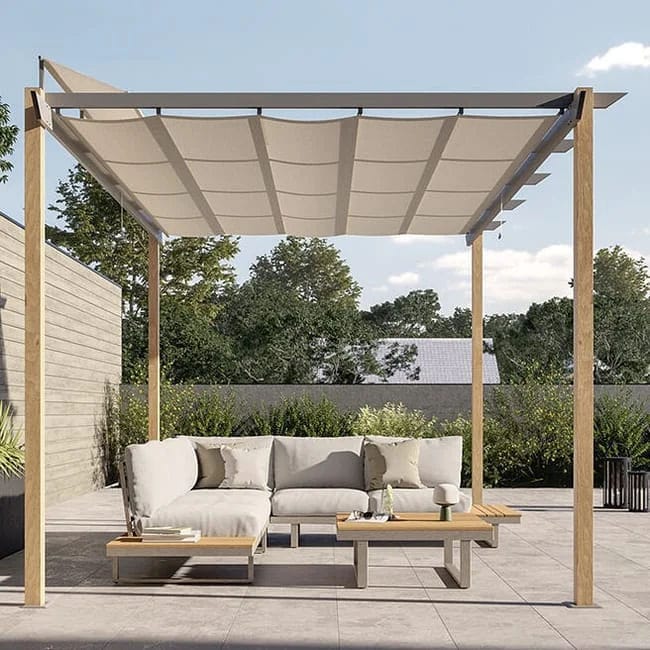 Pergola rectractable
