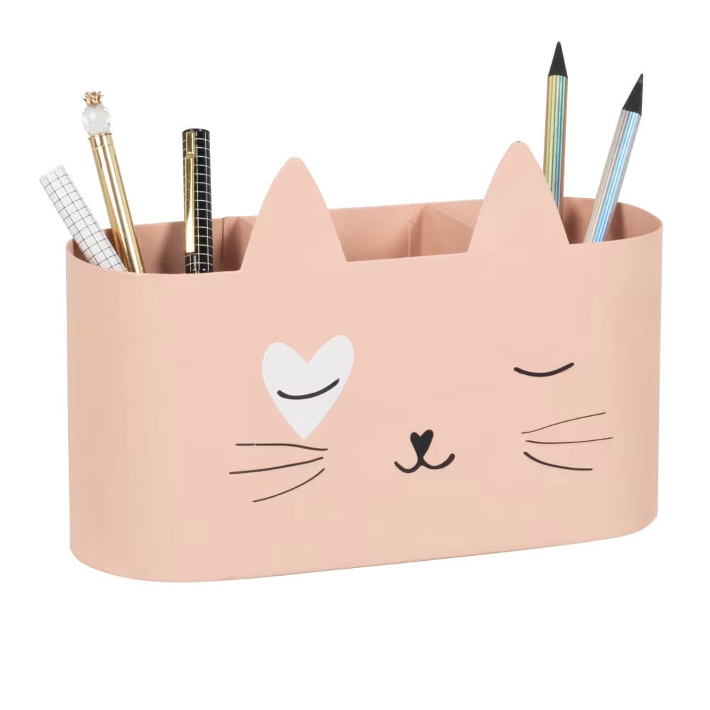 pot à crayons chat en fer