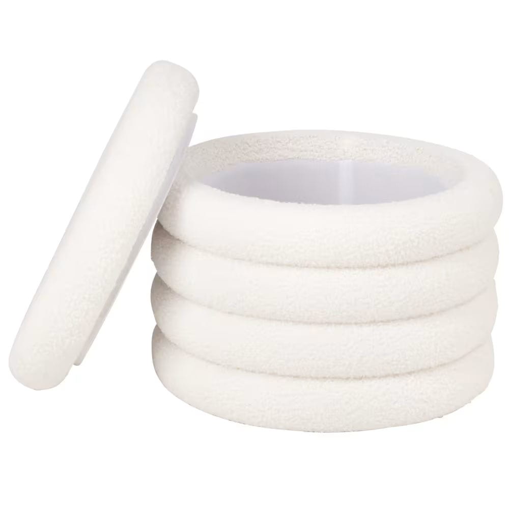 pouf blanc avec rangement