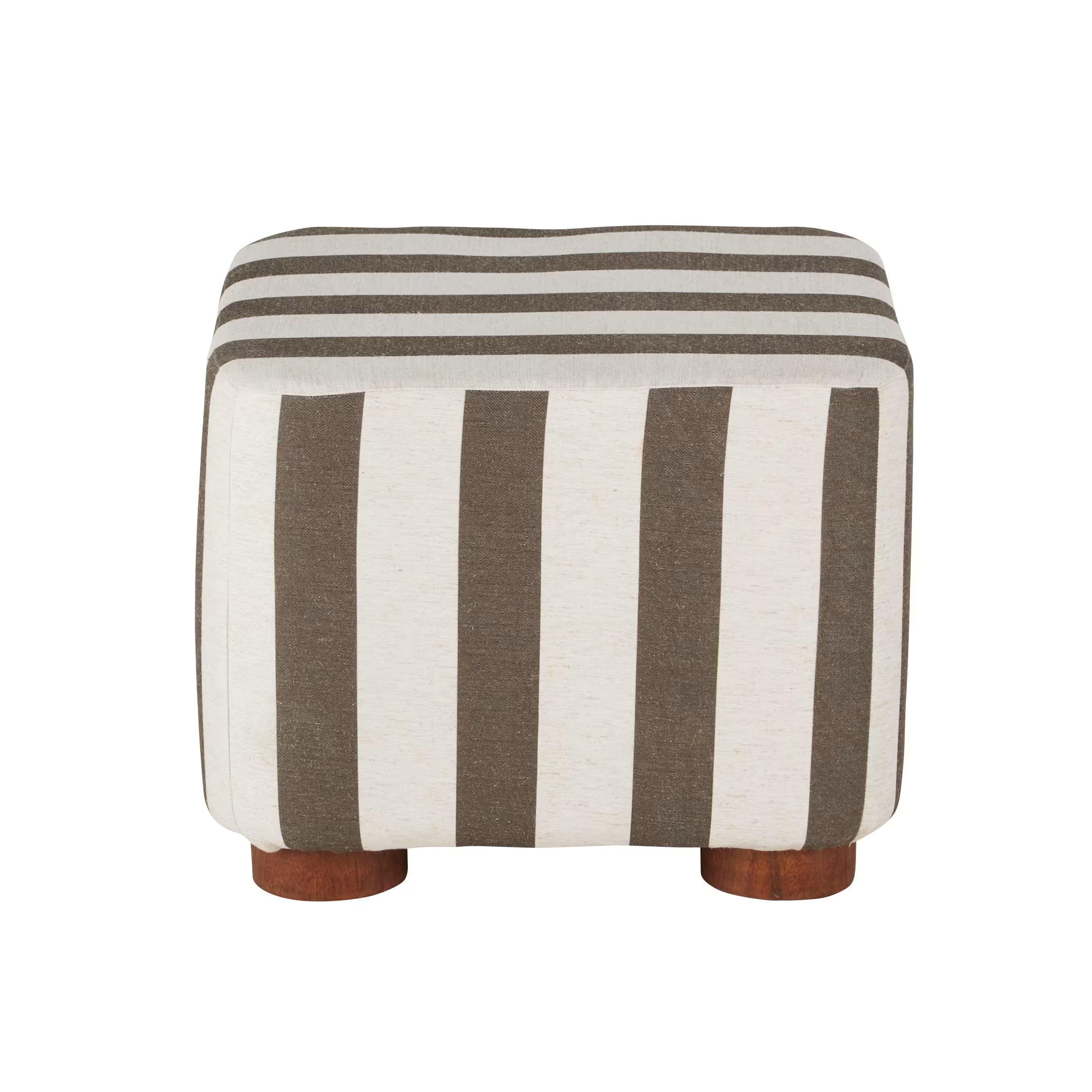 pouf rayé