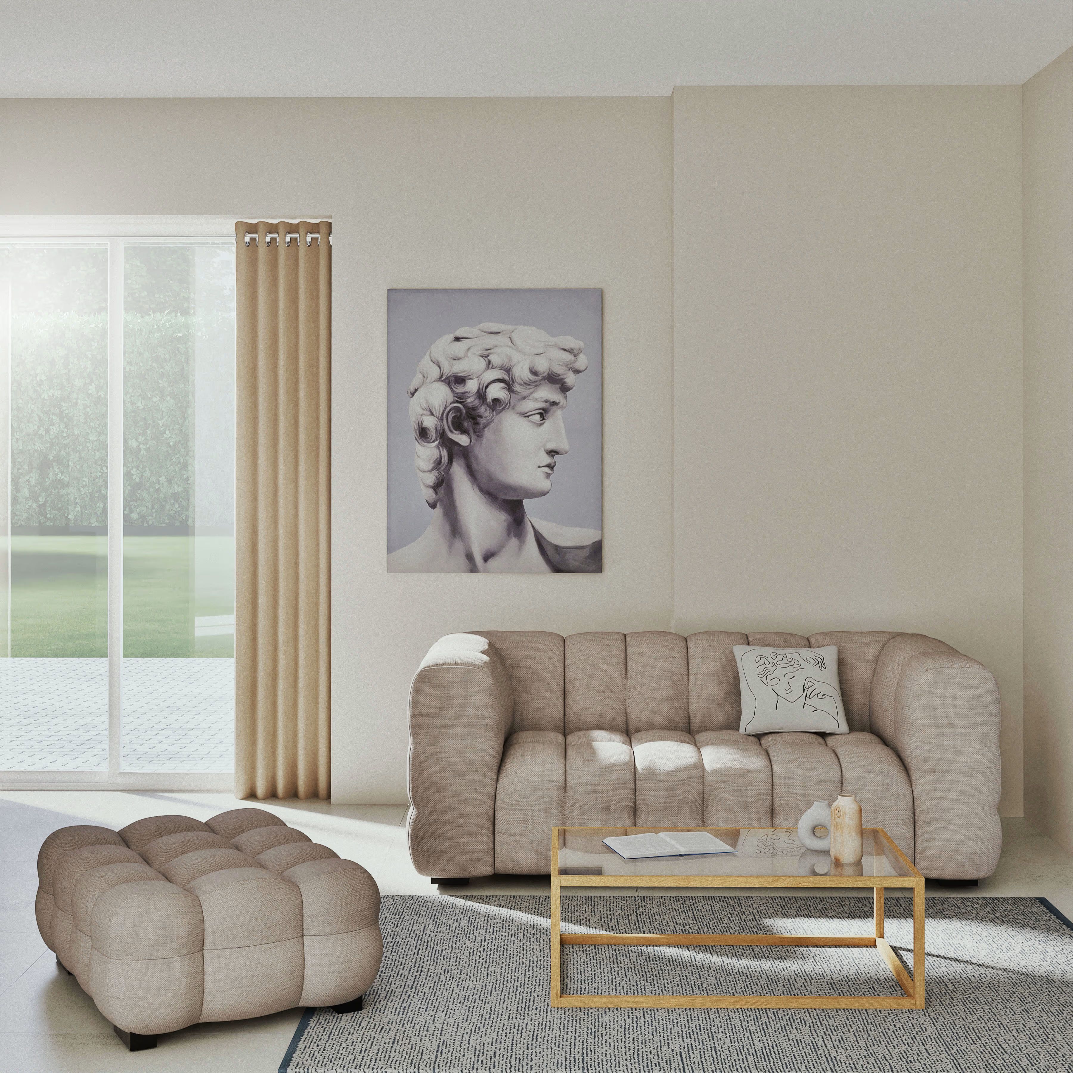 Lilo pouf nuage beige sable