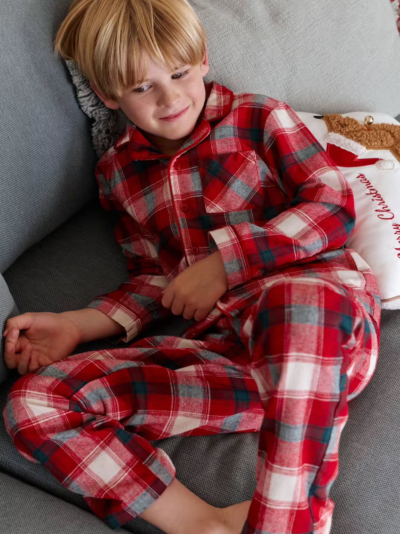 pyjama noel enfant en flanelle assorti