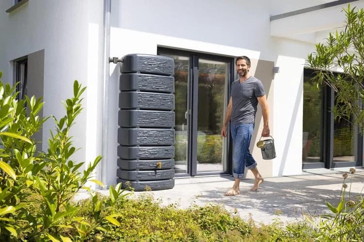 recuperateur eau de pluie gris anthracite