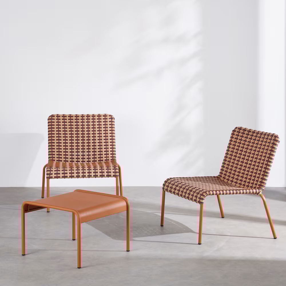 Salon de jardin terracotta 2 places