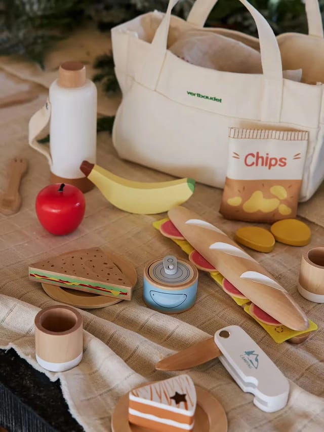jouets en bois pour pique-nique