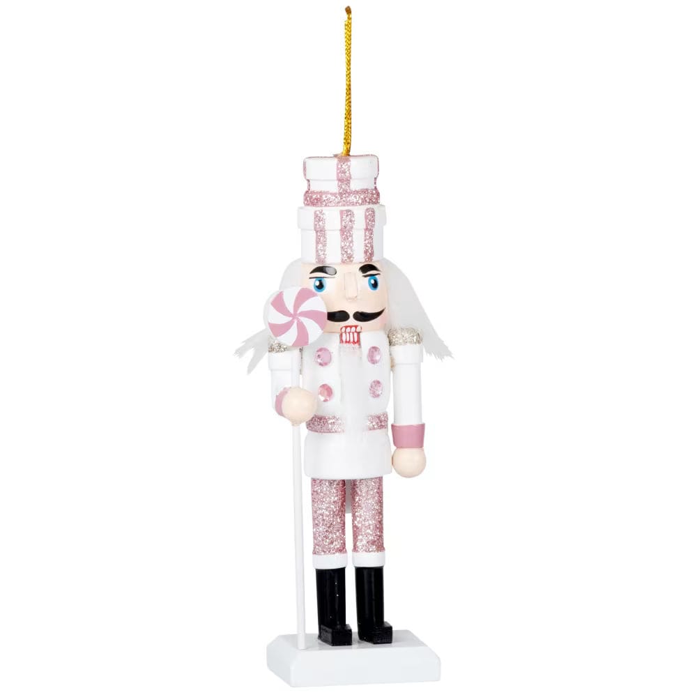 suspension de noël casse noisette rose