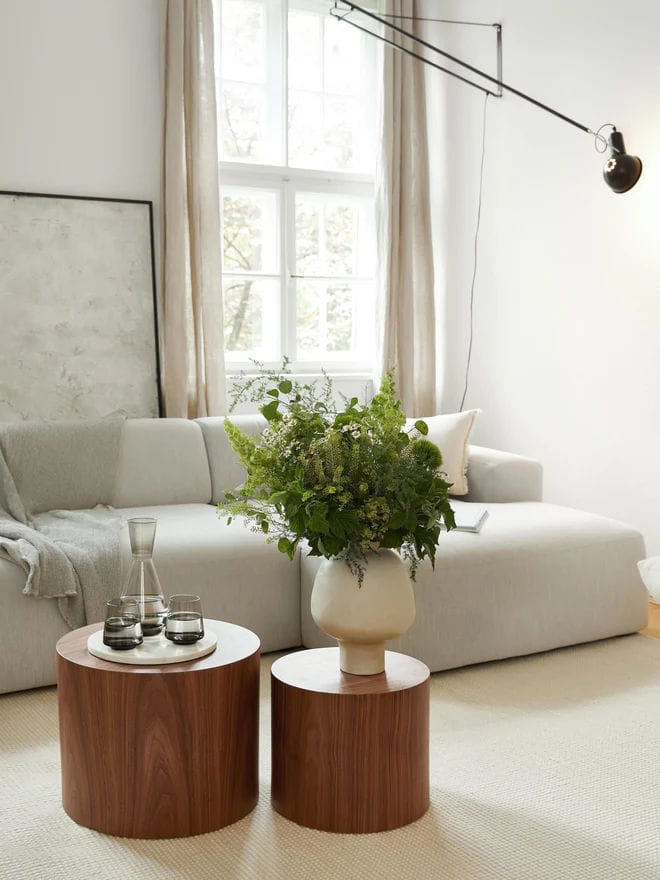 table basse ronde en bois