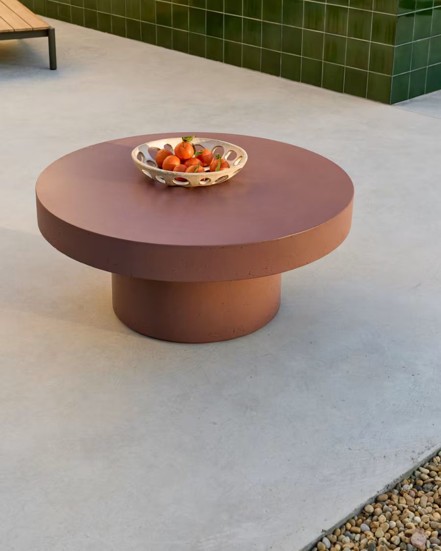 table basse terracotta