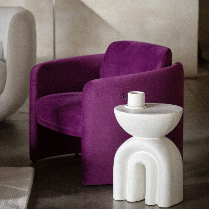 table d'appoint salta blanche