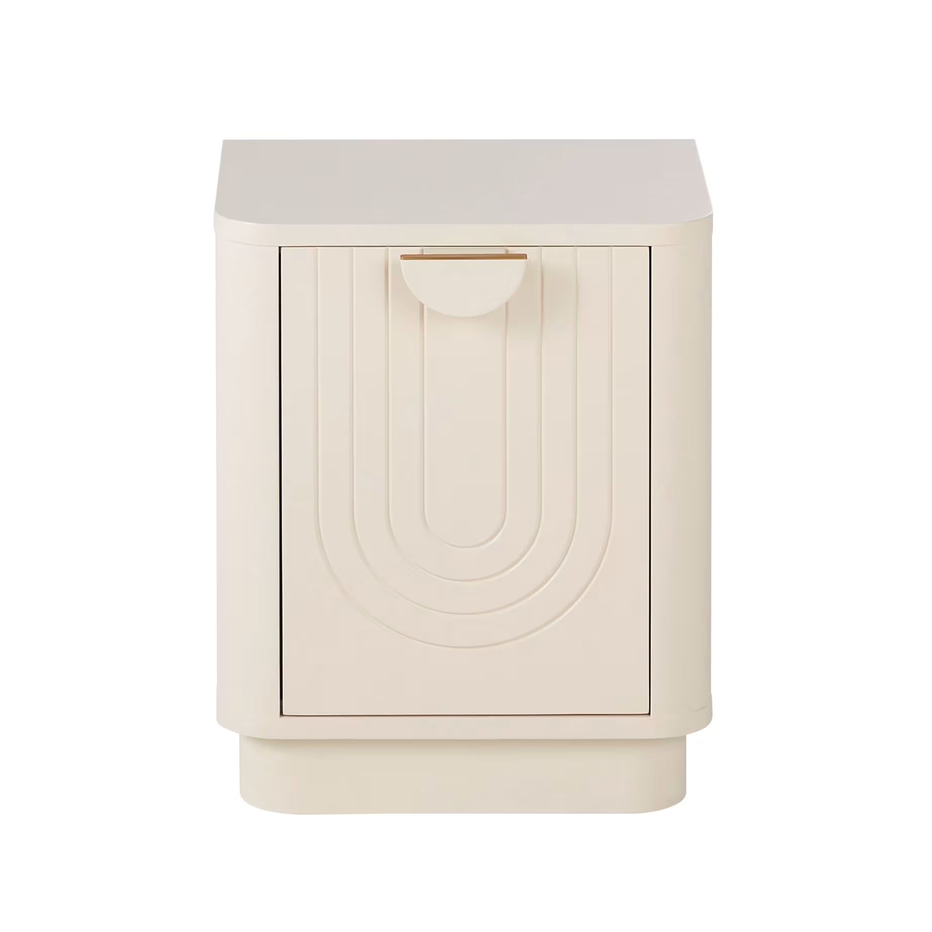 table de chevet crème