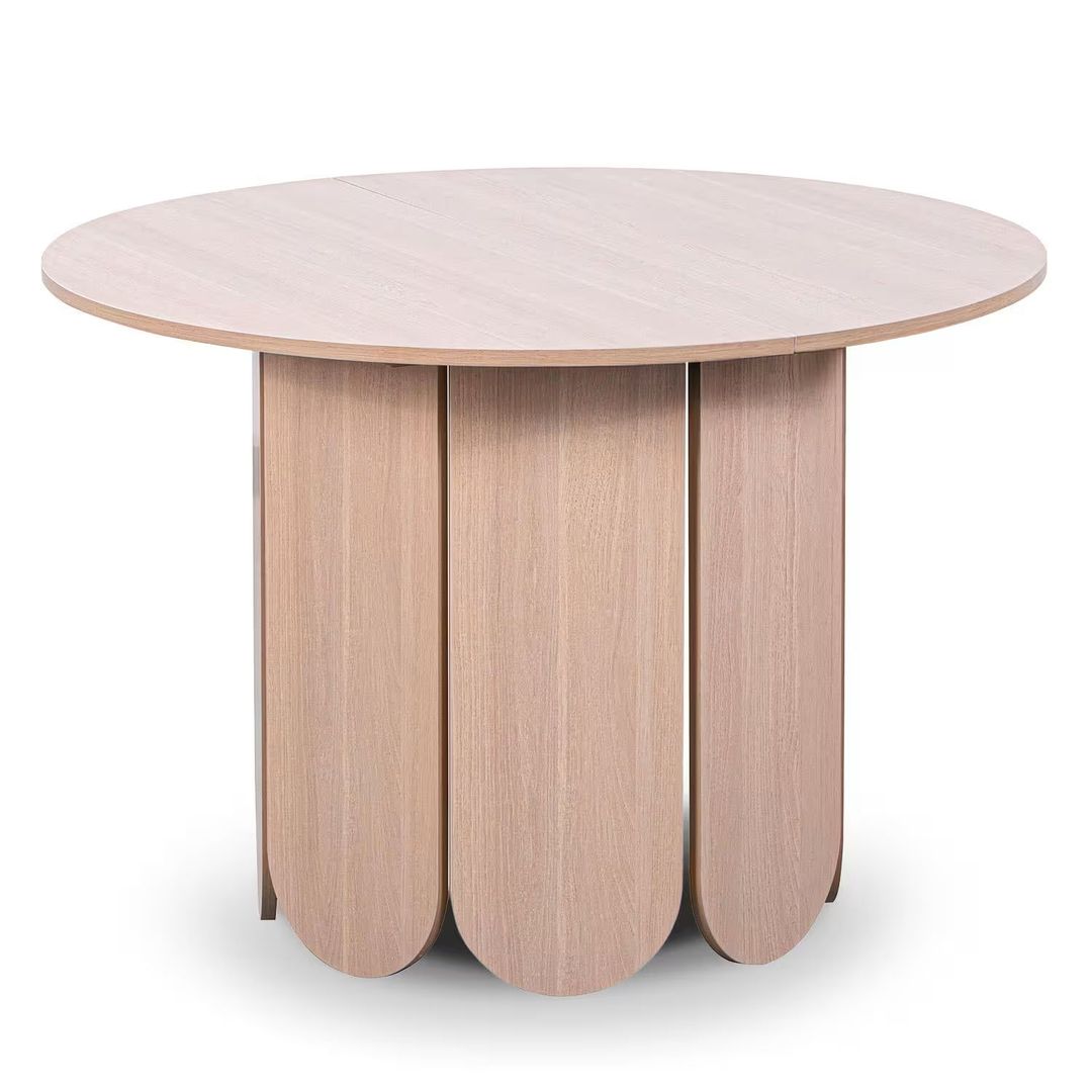 table ronde extensible maison du monde japandi
