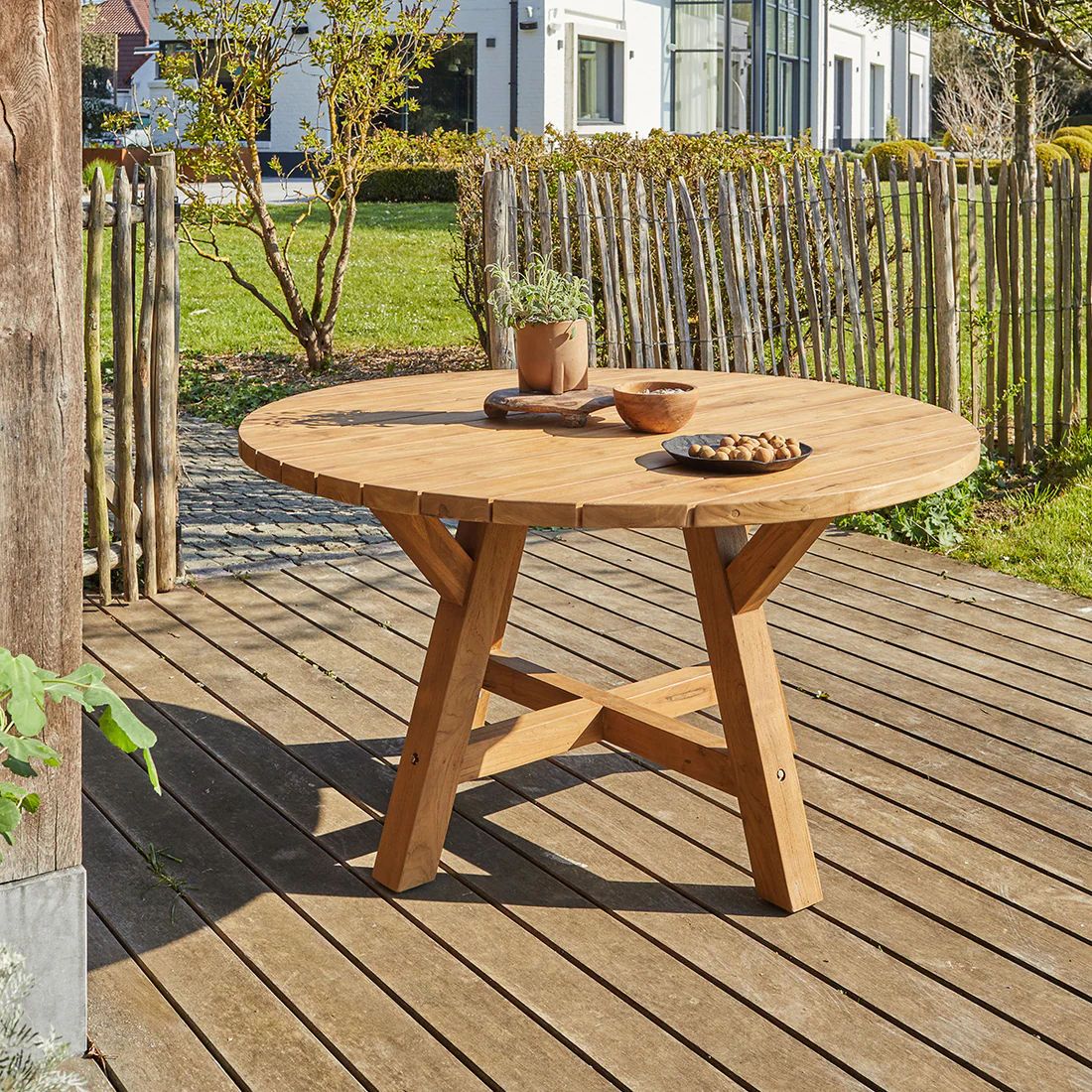 table de jardin ronde 6 personnes