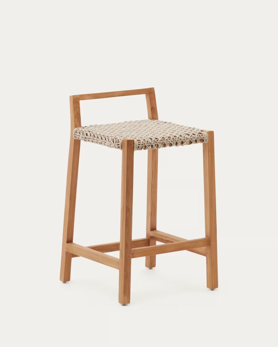 tabouret en teck
