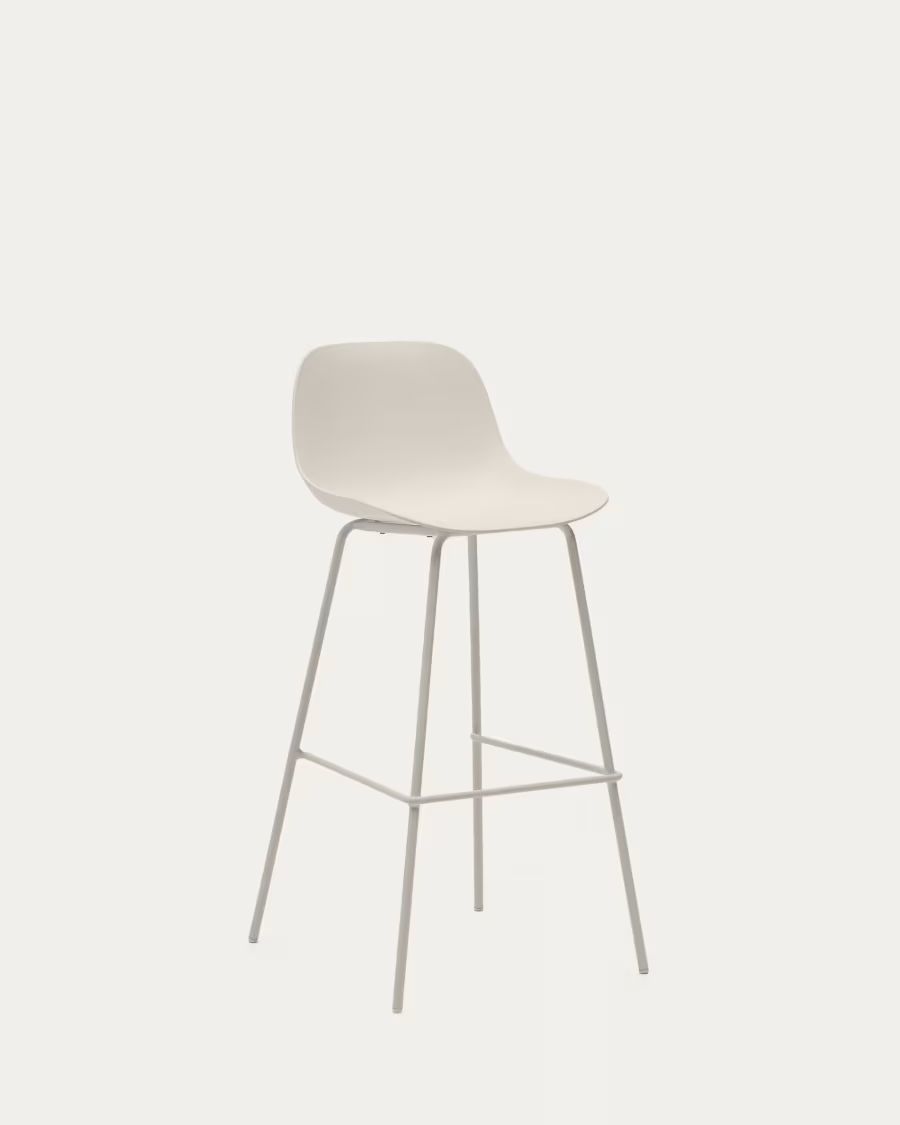 tabourets haut beige