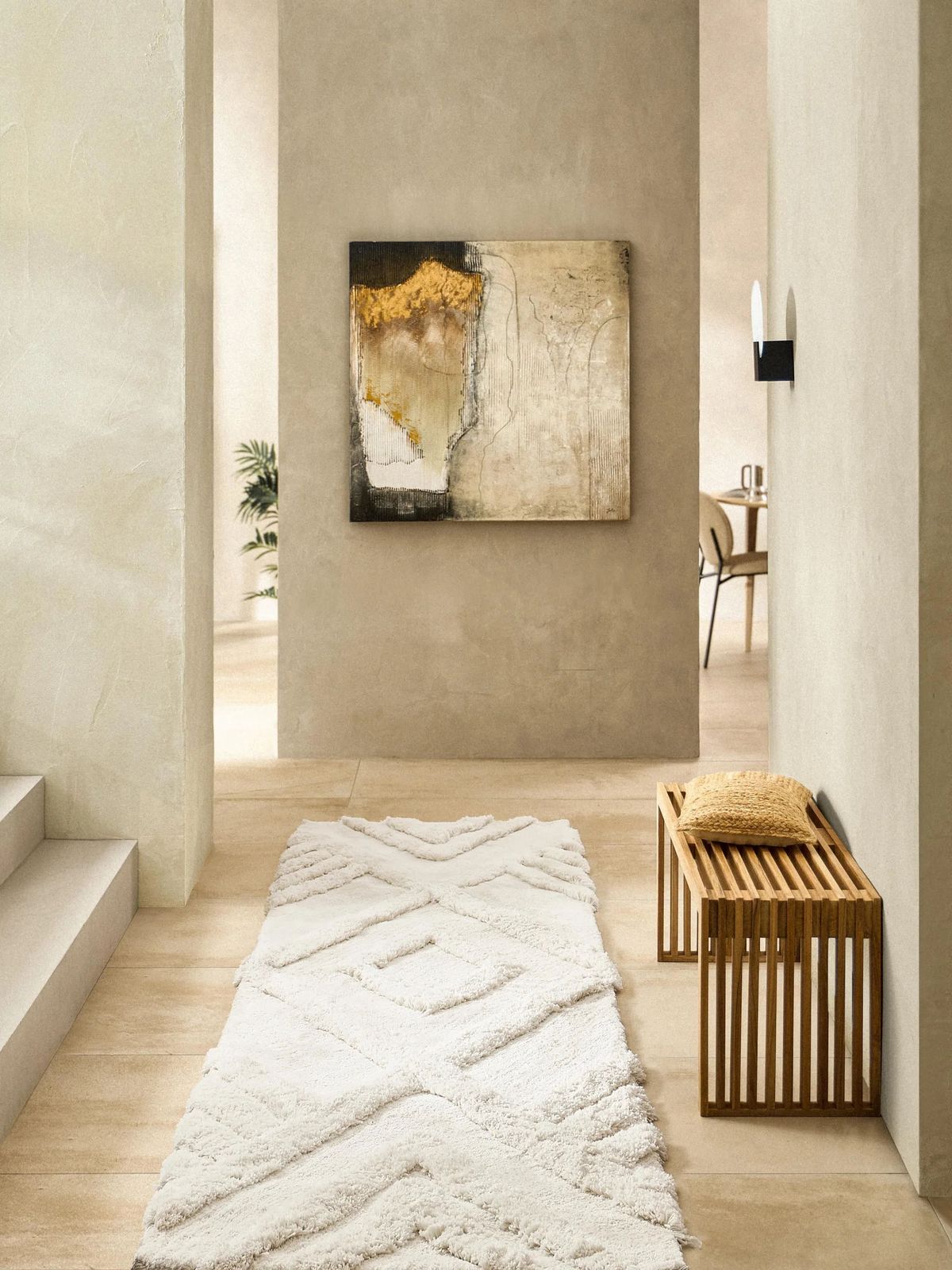 idee deco couloir tapis