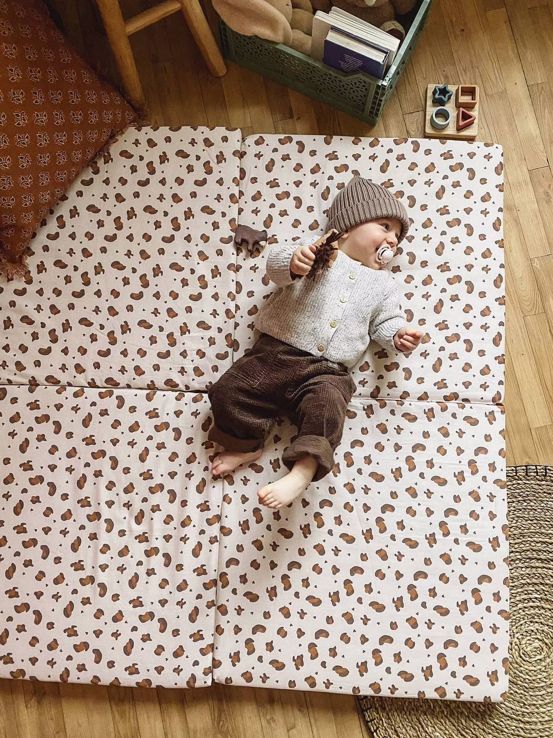 tapis de motricité léopard