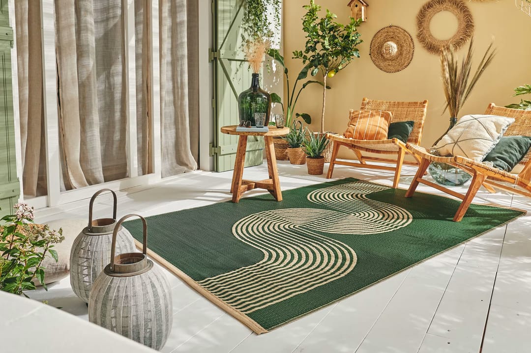 tapis exterieur vert
