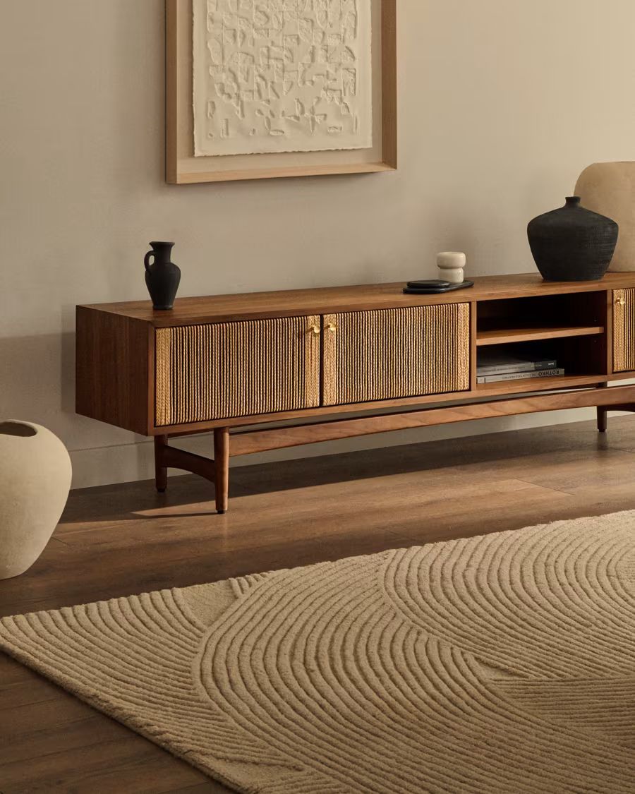 tapis en laine beige