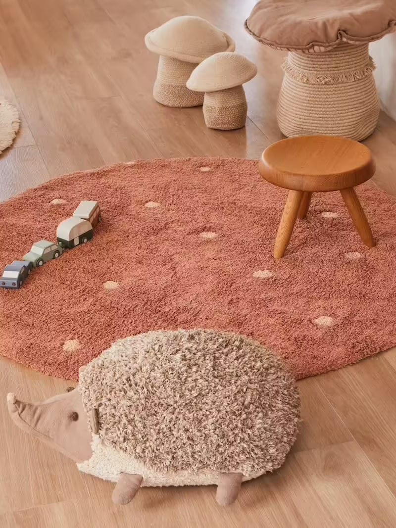 tapis à pois pour fille 