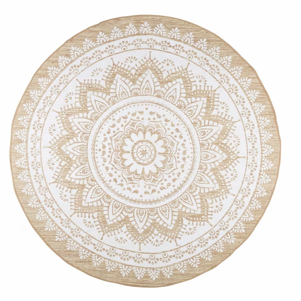 Tapis rond jute