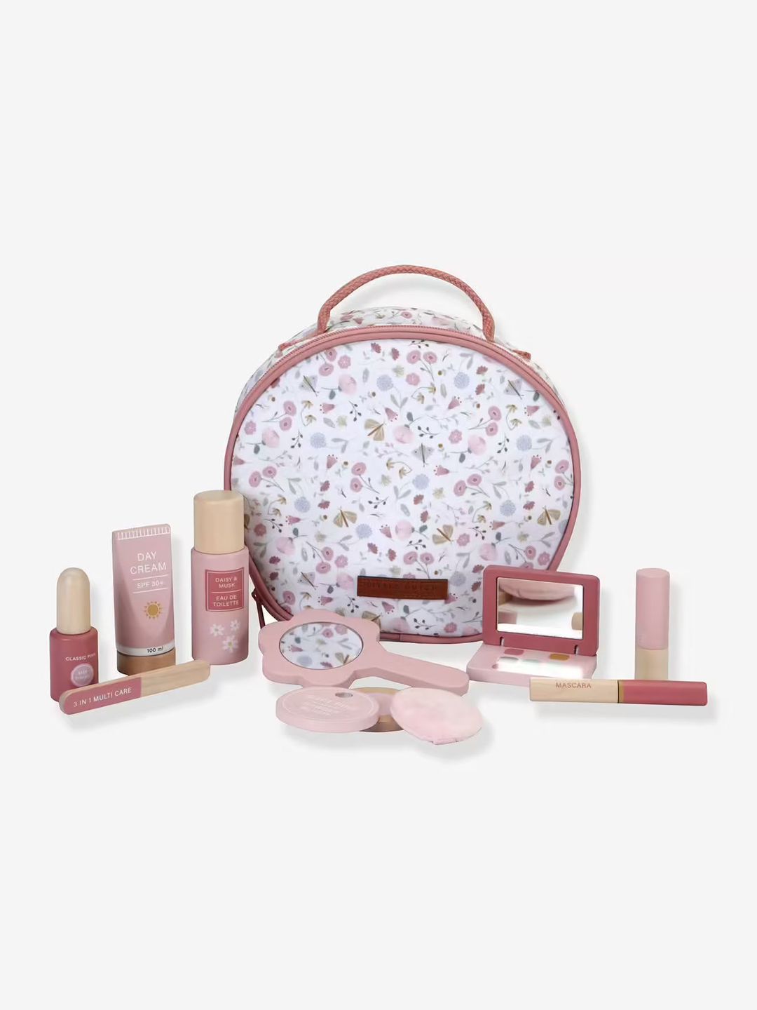 vanity avec maquillage en bois