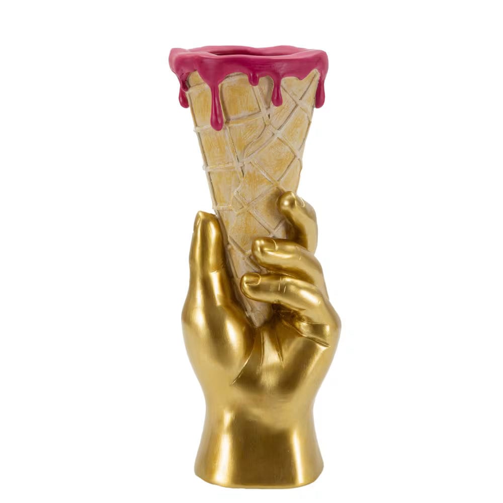 vase en forme de cornet de glace