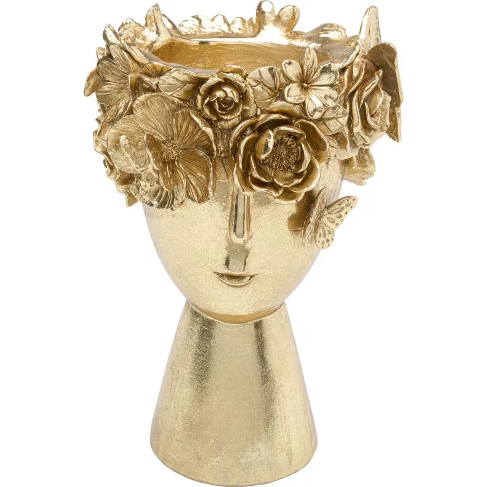 Vase femme couronne de fleurs