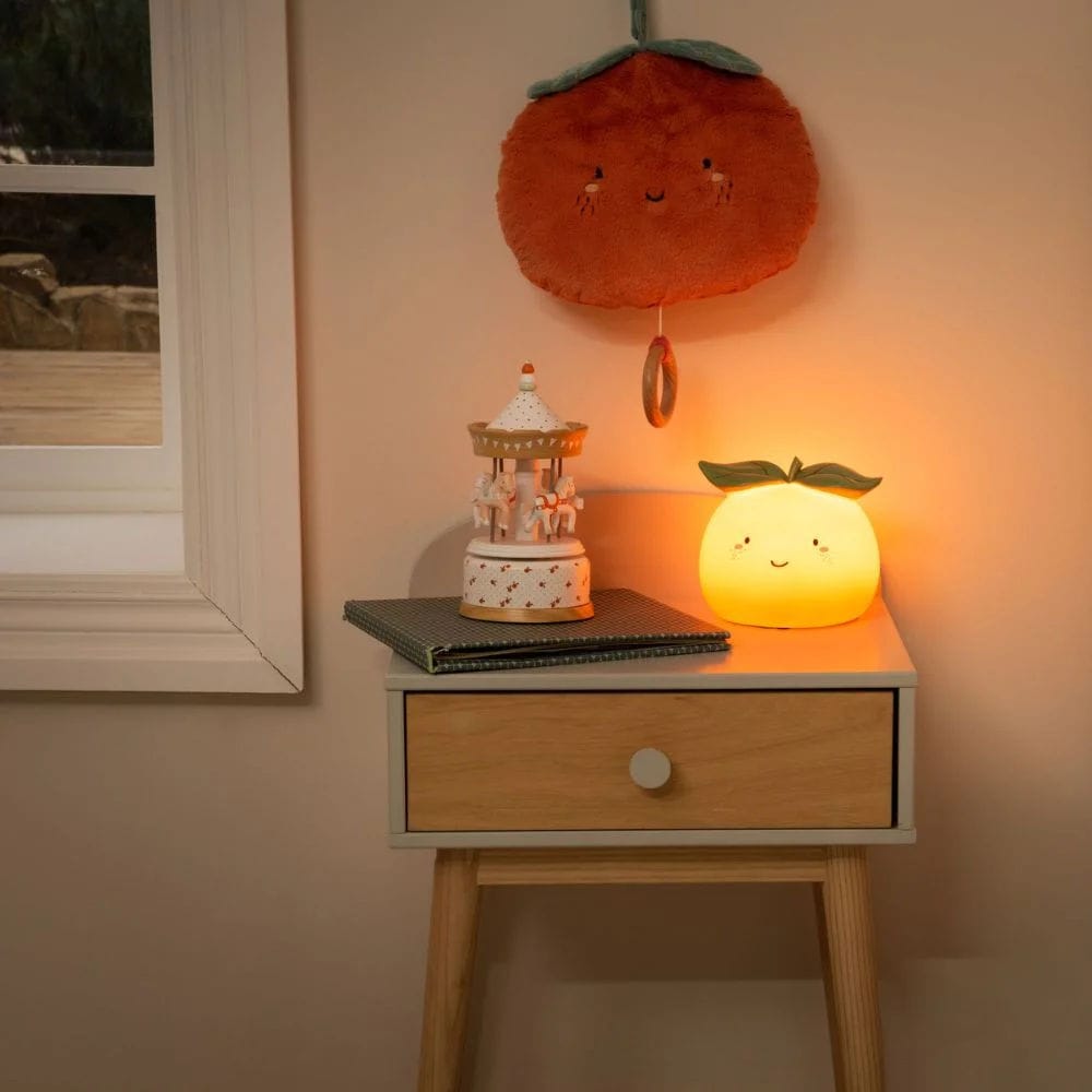 veilleuse silicone orange