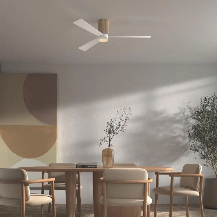 Ventilateur de plafond avec éclairage LED, Moue, D122 cm