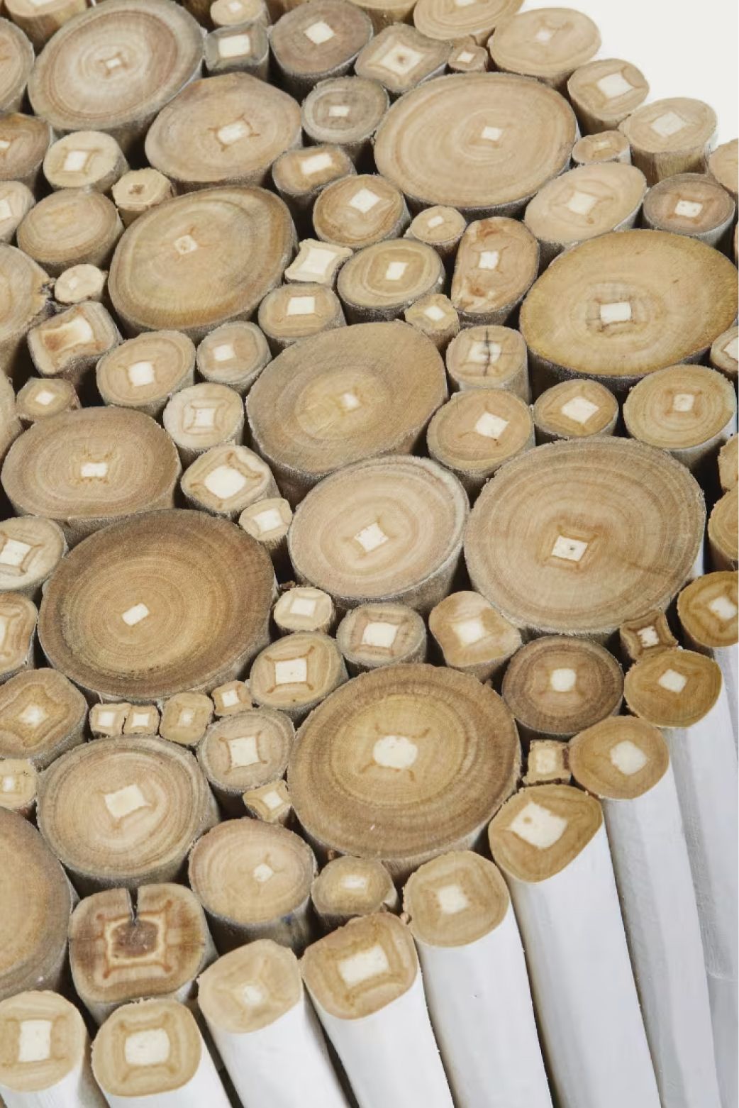 table de chevet en teck blanche